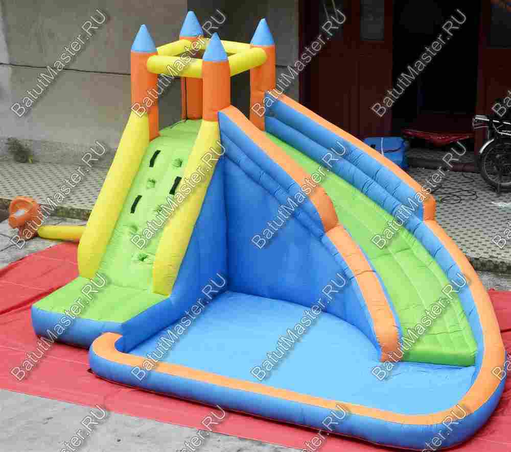 Батут для дачи "Яркий замок"  4*3*2,2 м