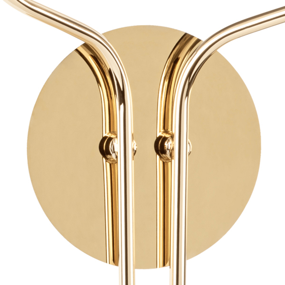 758622 Бра DIAFANO 2х40W G9 ЗОЛОТО/БЕЛЫЙ