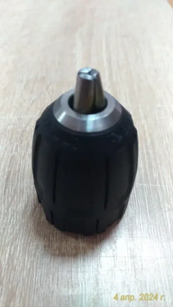 Патрон быстрозажимной, безключевой, пластиковый для дрелей и шуруповертов 0.8-10мм, резьба 3/8