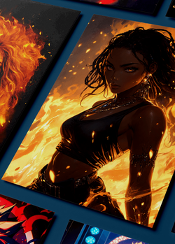 Картина на стену на металле от MetallSubArt в стиле аниме