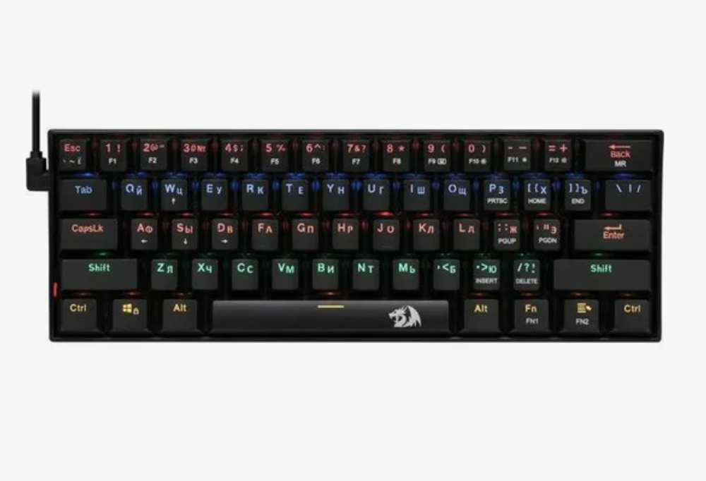 Клавиатура проводная игровая механическая REDRAGON Lakshmi черная
