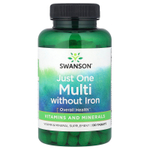 Swanson, Just One Complete Multi, мультивитаминный комплекс, без железа, 130 таблеток