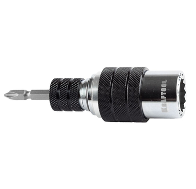 KRAFTOOL 17/21 мм, 2 шт, с фиксатором, бита с торцовой головкой (26398-H2)