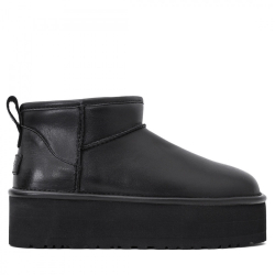 UGG Classic Ultra Mini Platform Leather Black