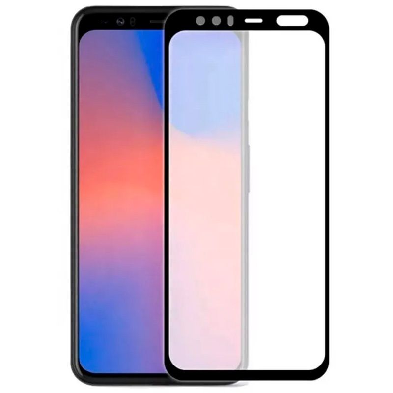 Защитное стекло 3D Full Glue для Google Pixel 4 0.3мм черная рамка