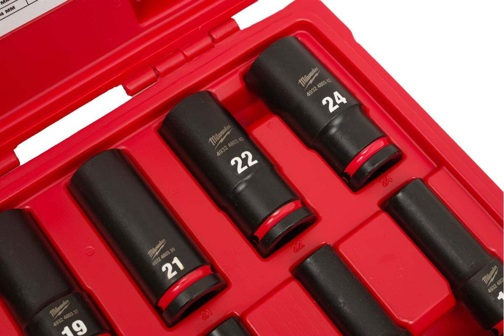 Набор головок Milwaukee ShW удлиненных 1/2" 10 шт