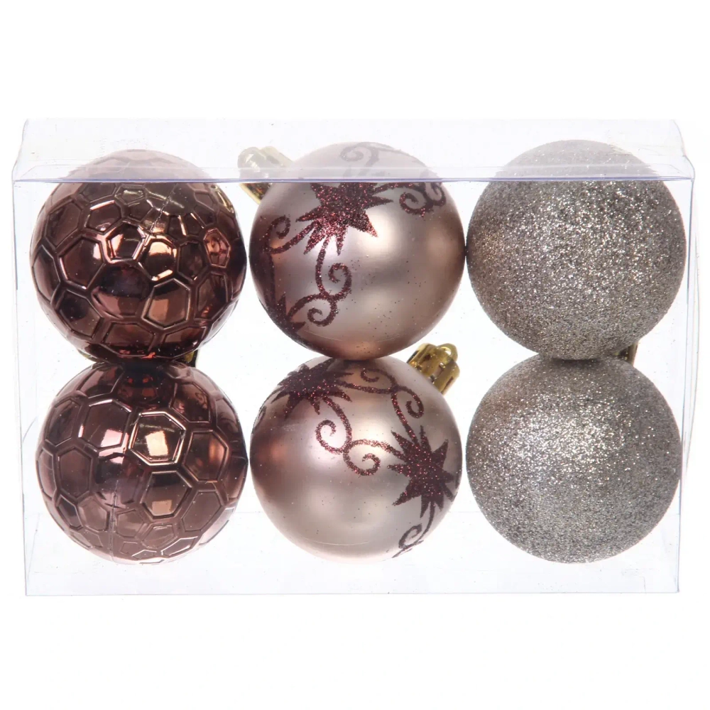 Набор ёлочных украшений «Сказочная зима» 45 предметов, Белый/Шампань/Шоколад