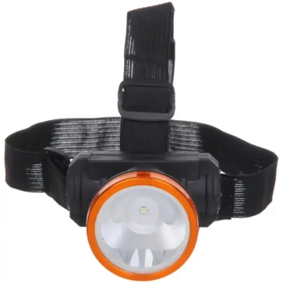 Фонарь налобный 2 режима, 1LED, аккумуляторная батарея 400mAh USB 5502