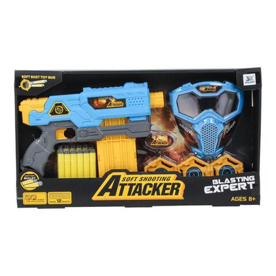 Пистолет с мягк.пулями, коробка JLX8635