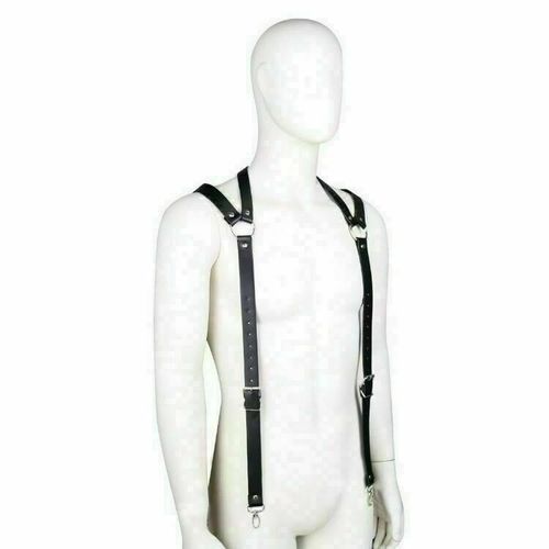 Мужская сбруя (портупея) черная Romeo Rossi