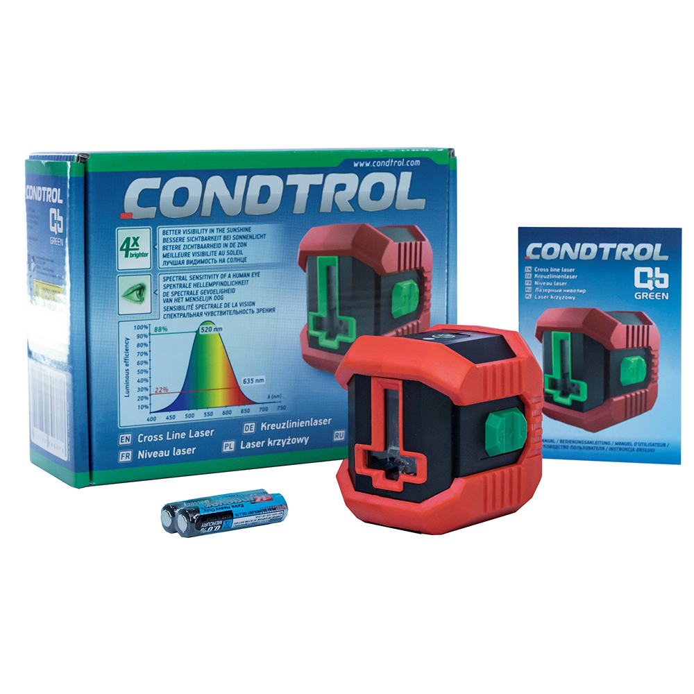 Лазерный нивелир CONDTROL QB Green 1-2-304