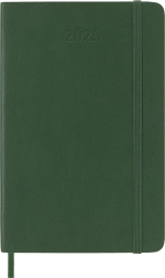 Еженедельник на 2025 год Moleskine Classic Soft (DSK1512WN2) 9х14см мягкая обложка зеленый