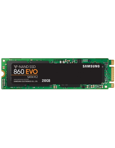 SSD M.2 2280 (SATA) 250Gb Samsung 860 EVO (R550/W520MB/s) (MZ-N6E250BW) 1year