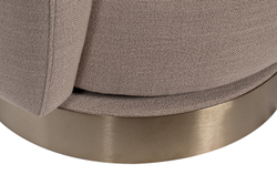 Кресло вращающееся Garda Decor Napoli Ber24 бежевое