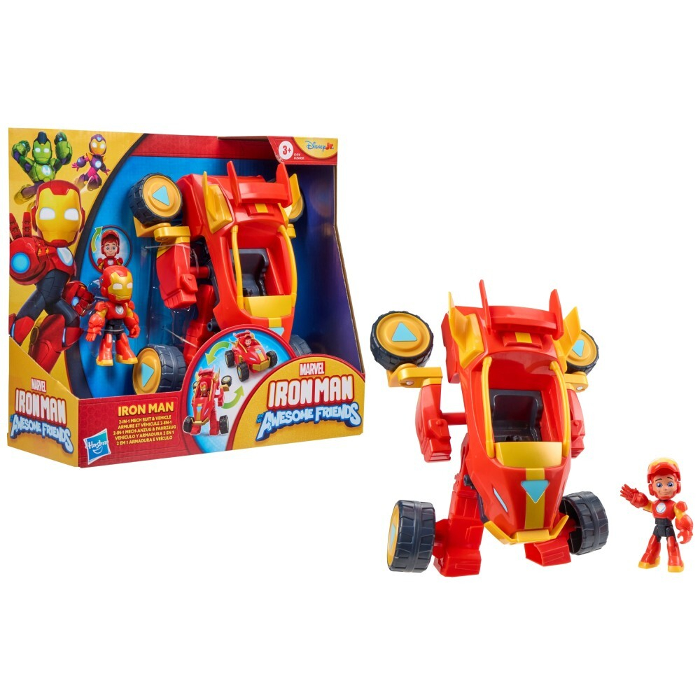 Hasbro Железный человек и суперкоманда - Мех 2в1 IRON MAN + фигурка G1474