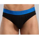 Мужские трусы брифы (белый, синий, черный) набор 3 в 1 Bikkembergs FASHION BICOLOR BKK1USP04TR