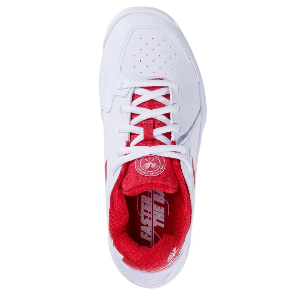 Детские Кроссовки теннисные  Babolat Propulse Junior 3 Wimbledon All Court - white/red