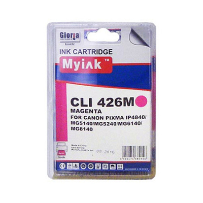 Картридж MyInk, аналог CANON CLI-426M PIXMA для iP4840/ MG5140/5240/6140/8140 Magenta (9ml, Dye)