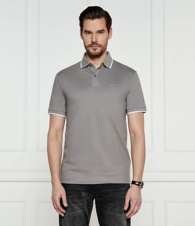 Поло Passertip BOSS ORANGE - серый(50507699)