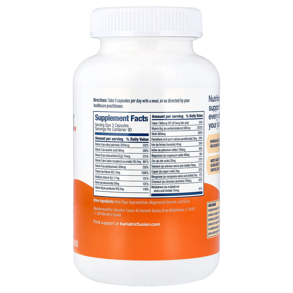 Bariatric Fusion, мультивитамины с высоким содержанием ADEK, 270 капсул