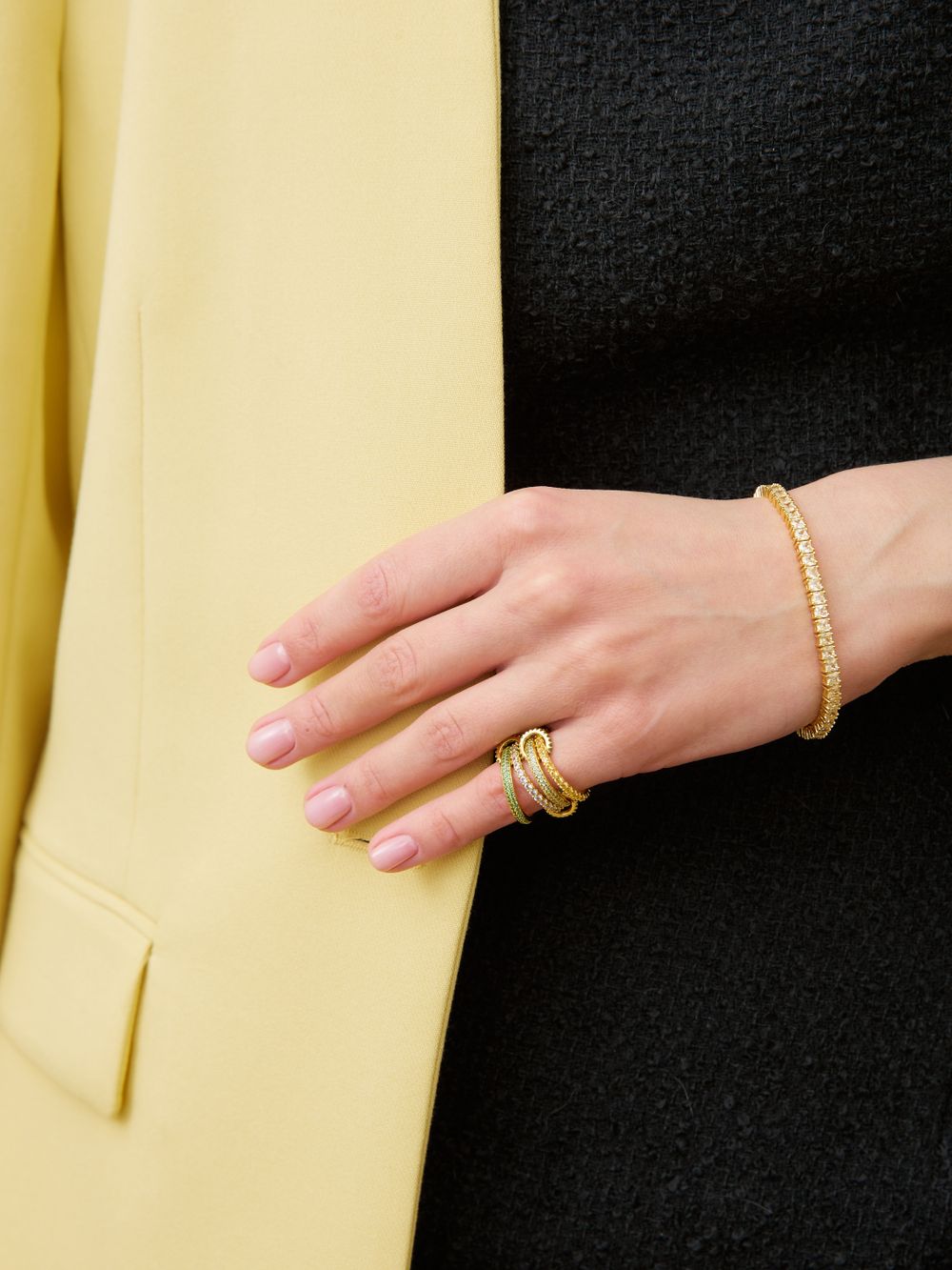 БРАСЛЕТ "TENNIS 03 LEMON"