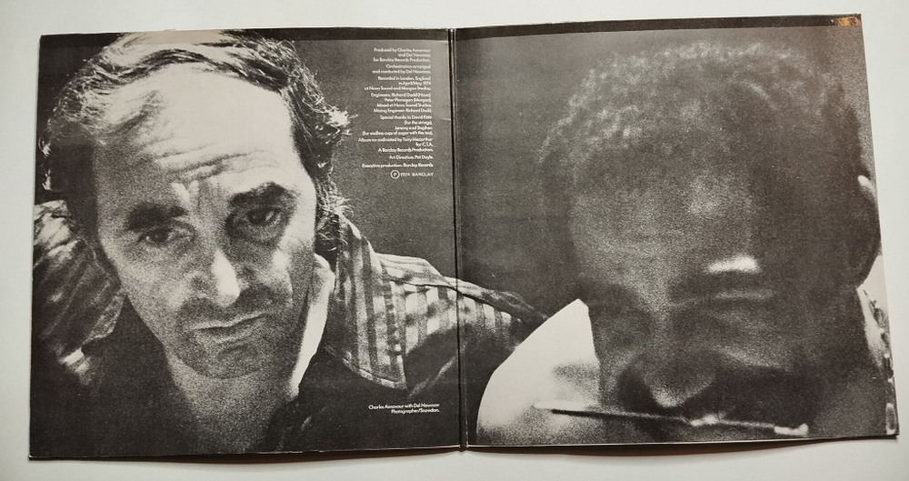 Винтажная виниловая пластинка LP Charles Aznavour A Tapestry Of Dreams (France 1974)