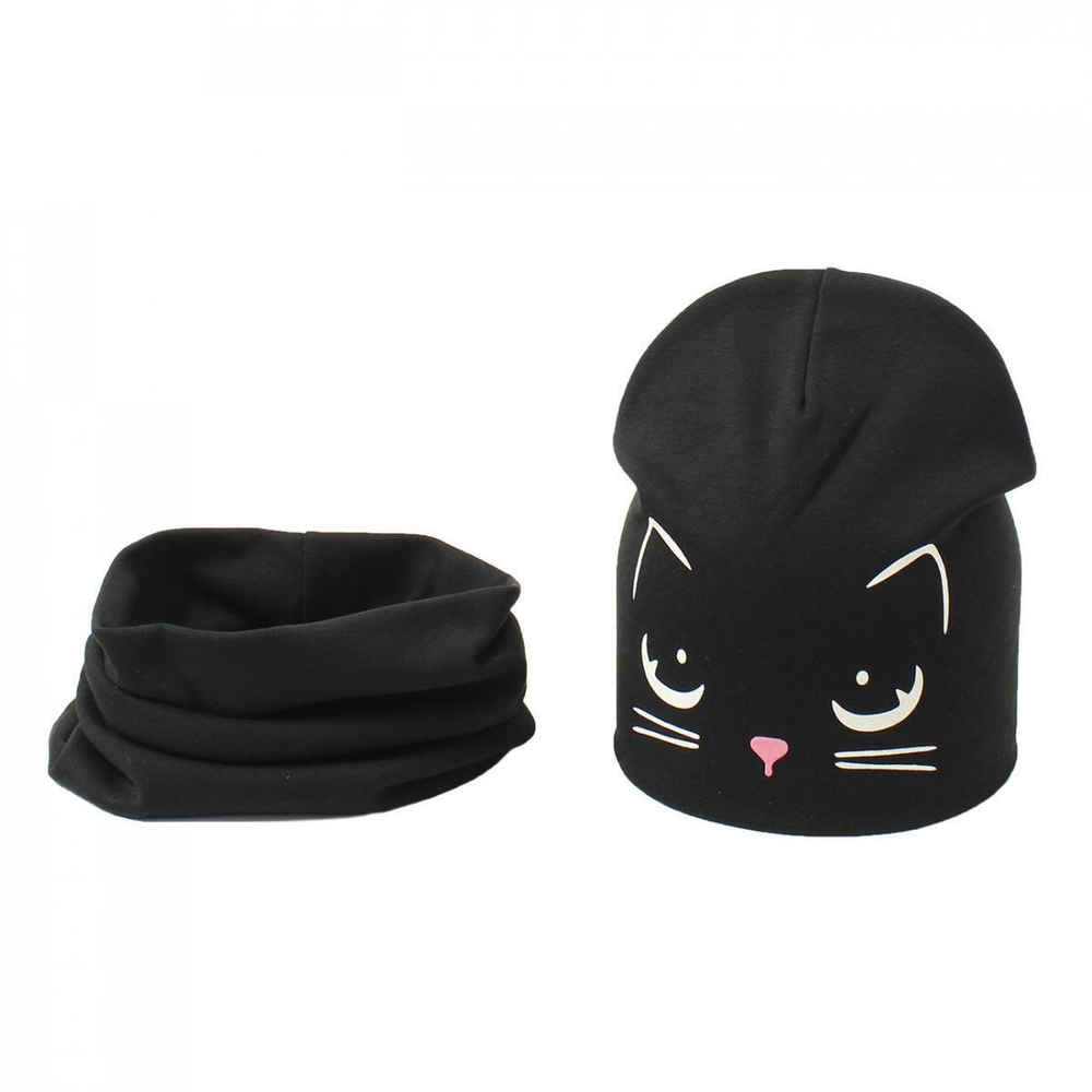 Комплект д/девочки (шапка + шарф-снуд) р.50-52 (Мегашапка) 7186 в ассортименте