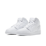 Женские Кроссовки Air Jordan 1 Mid 'Triple White' 554725‑130