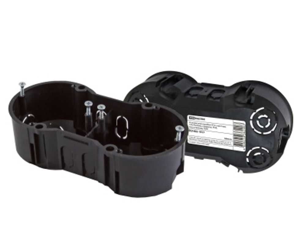 Коробка установочная 2-х местная СП 141х70х45мм IP20 саморезы TDM