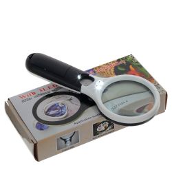 GAEM Лупа (с 5-кратным увеличением, подсветка, 2xАА не прилаг.) , L8 W3 H19,5 см