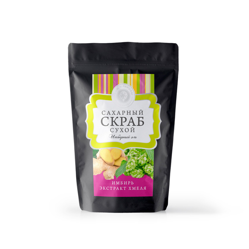 Сухой сахарный скраб для тела Имбирный эль, 250 г (3,25 б)