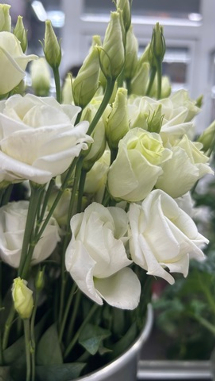 Букет из эустомы в крафте