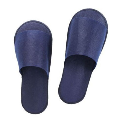 Тапочки одноразовые Стандарт с открытым мысом, 5 мм, синие