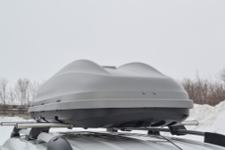 Бокс-багажник на крышу Аэродинамический "Turino Medium" ДВУСТОРОННЕЕ открывание 460л