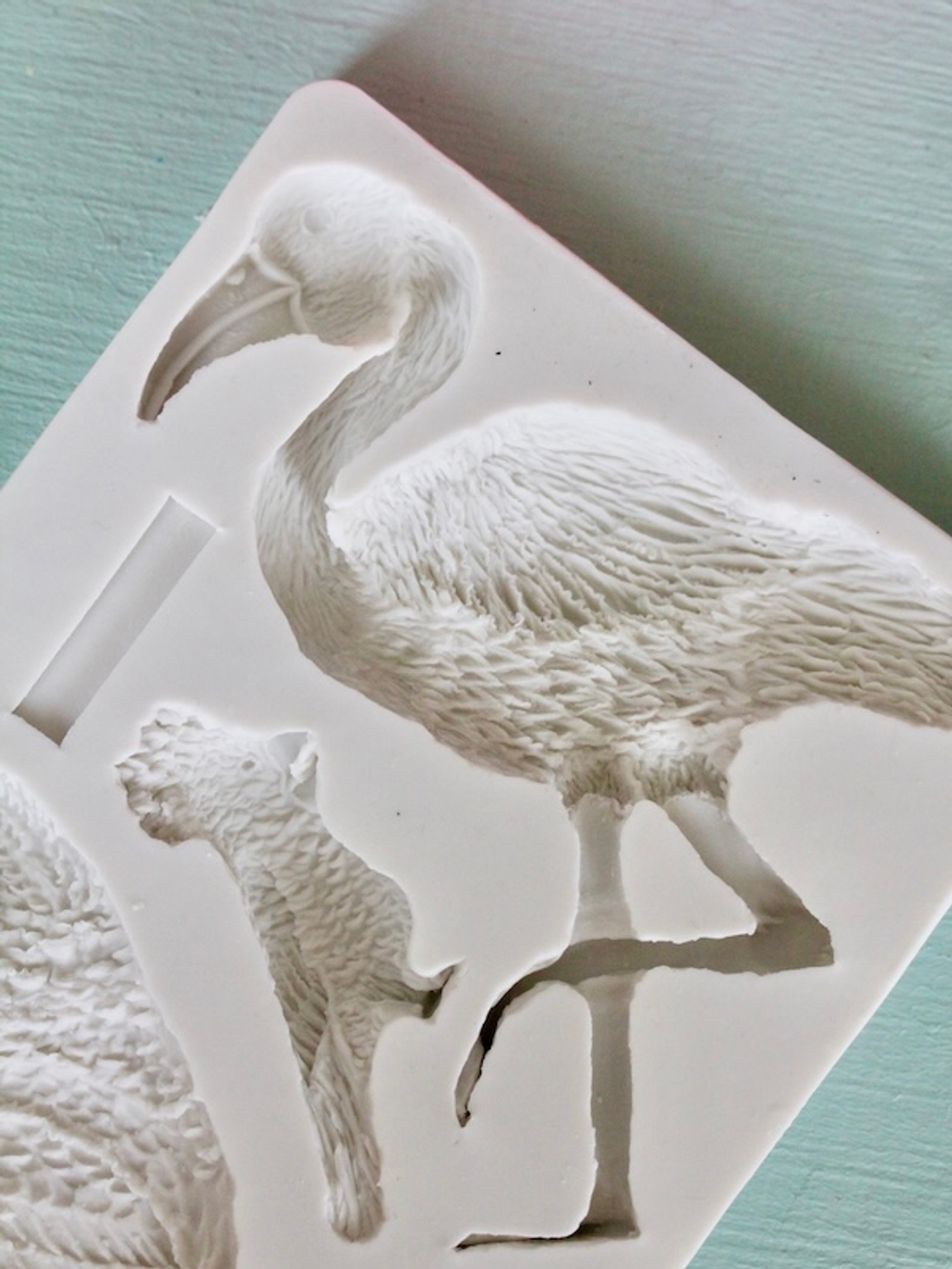 Молд прямоугольный "Фламинго и райские птицы"