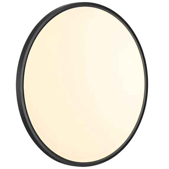 7660/48L MITRA LED SN 087 Светильник пластик/белый/черный LED 48Вт 3000/4000K D600 IP40 ALFA BLACK