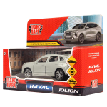 Модель ин. мет. "Haval Jolion" 12см, двери, багаж, серебряный, коробка JOLION-12-SR (Технопарк)