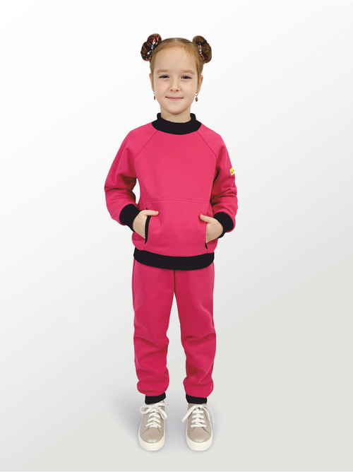 Брюки для детей, модель №3, утепленные, рост 116 см, фуксия