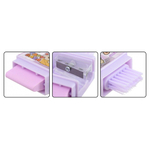 Точилка с ластиком Basir, одинарная, с щёточкой, серия "Капибара", 4 цвета корпуса, 7.8 см