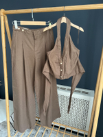 Льняной топ Zara, L