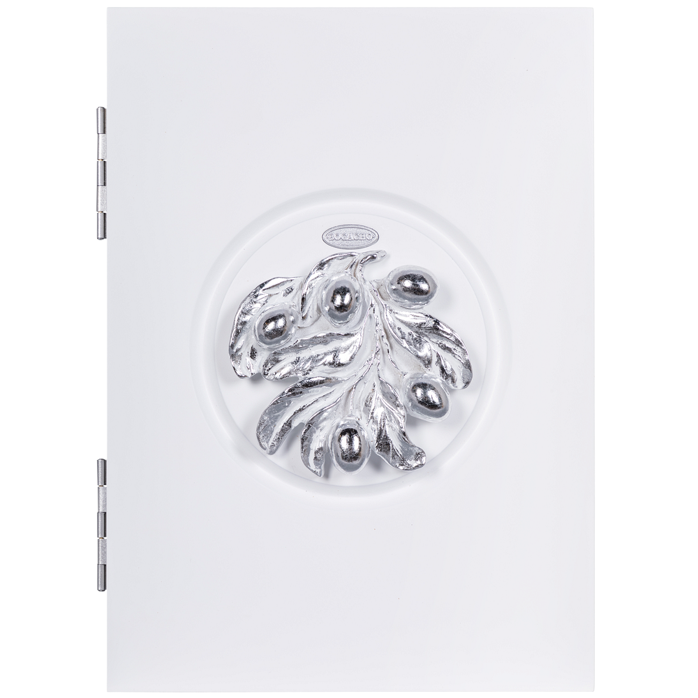 Полка ключница Oliva Branch (Олива Бранч) 2 Айс Античное серебро