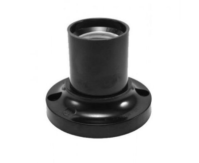 Патрон для лампы Е27 GLH-E27-CAR-H-B, карболитовый, подвесной, без кольца, черный General 474004