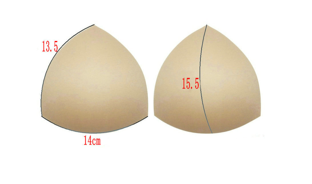 Чашки треугольные утолщенные белые ( 80А, 75В, 70С )