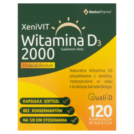 XeniVIT Витамин D 2000 - 120 капсул