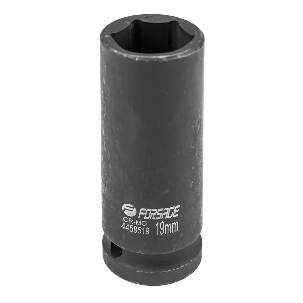 Головка ударная глубокая 19мм 1/2''6гр. Forsage F-4458519
