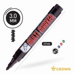 Маркер перманент. CROWN MULTI MARKER 3,00 мм черный круглый