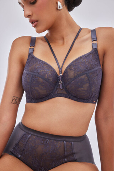 Серый бюстгальтер с мягкой чашкой Chiara (Размер: 75J) (Цвет: серый)