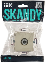 SKANDY Розетка TV проходная SK-A17B бежевый IEK