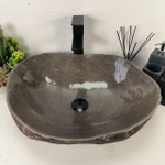 Раковина из речного камня RS-65040 52*41*15 0862