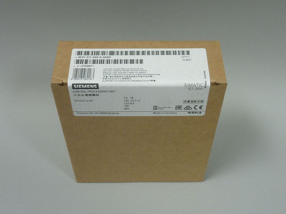 Новый SIEMENS 6ES7317-2AK14-0AB0